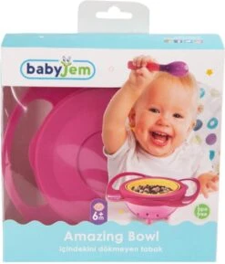 BabyJem Kinderbord - Eetbakje 360 Graden - Baby Kommetje - Baby Kom - Anti Knoei Bakje - Roze -Babyproductenseries Winkel 1026x1200