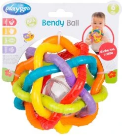 Playgro Buigbare Bendy Ball - Grijp- En Bijtspeelgoed - Incl Rammelaar - Activiteitenbal -Babyproductenseries Winkel 1074x1200