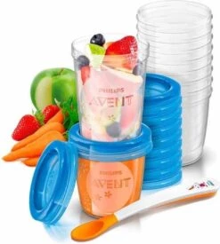 Philips Avent SCF721/20 Bewaarbekers Voor Voeding - 180 Ml En 240 Ml - 20 Stuks -Babyproductenseries Winkel 1077x1200 1