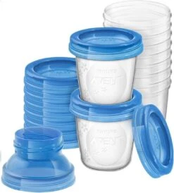 Philips Avent SCF619/05 Bewaarbekers Voor Babyvoeding - 180 Ml - 5 Stuks -Babyproductenseries Winkel 1083x1200