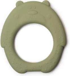 J.Børn Silicone Bijtring Beer - Sage - Bijtspeelgoed - Baby -Babyproductenseries Winkel 1103x1200 1