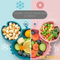 SKJØNE - Babyservies - Kinderservies - Krab - Blauw - Siliconen Met Zuignap - BPA Free - Babybord - Kinderbord - Babybestek - Kinderbestek 10 SKJØNE - Babyservies - Kinderservies - Krab - Blauw - Siliconen Met Zuignap - BPA Free - Babybord - Kinderbord - Babybestek - Kinderbestek -Babyproductenseries Winkel 1193x1200 5