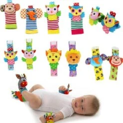 Baby Rammelaar | Baby Rammelaar Sokjes En Rammelaar Armbanden|4-delig Rammelaar Set|Pols- En Voetrammelaar Set| 0 T/m 24 Maanden | Babyarmband | Babysokken | Babykleding|Pasgeboren Baby| Baby Gift Set -Babyproductenseries Winkel 1194x1200 1