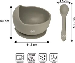 JU&MP Kommetje Met Lepel - Baby - Kinderservies - Zuignap - Onbreekbaar - Grijs 11 JU&MP Kommetje Met Lepel - Baby - Kinderservies - Zuignap - Onbreekbaar - Grijs -Babyproductenseries Winkel 1200x1015 1