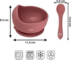 JU&MP Kommetje Met Lepel - Baby - Kinderservies - Zuignap - Onbreekbaar - Roze 11 JU&MP Kommetje Met Lepel - Baby - Kinderservies - Zuignap - Onbreekbaar - Roze -Babyproductenseries Winkel 1200x1015 2