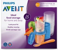 Philips Avent SCF721/20 Bewaarbekers Voor Voeding - 180 Ml En 240 Ml - 20 Stuks -Babyproductenseries Winkel 1200x1024