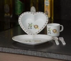 B-Dinner Set - Heart - Panda & Lion -Babyproductenseries Winkel 1200x1030