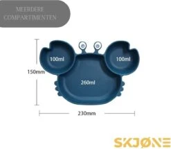SKJØNE - Babyservies - Kinderservies - Krab - Blauw - Siliconen Met Zuignap - BPA Free - Babybord - Kinderbord - Babybestek - Kinderbestek 12 SKJØNE - Babyservies - Kinderservies - Krab - Blauw - Siliconen Met Zuignap - BPA Free - Babybord - Kinderbord - Babybestek - Kinderbestek -Babyproductenseries Winkel 1200x1046 6