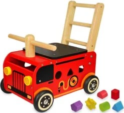Houten Loopwagen Brandweer Met Blokken - I'm Toy -Babyproductenseries Winkel 1200x1095 2