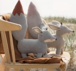 Baby Bello Finny The Fennex Fox - Ginger Grey - Knuffel XL -Babyproductenseries Winkel 1200x1121 1