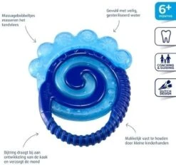 Difrax Combi Koel Bijtring - Donkerblauw/Geel