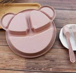 Babyloe - Baby - Beervorm - Roze - BPA Vrij - Bord 3-delig - Baby Servies 9 Babyloe - Baby - Beervorm - Roze - BPA Vrij - Bord 3-delig - Baby Servies -Babyproductenseries Winkel 1200x1149 3