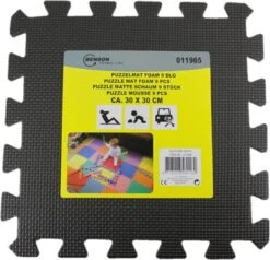 Benson 9 Stuks Zwarte Puzzel Vloertegels Foam 30 X 30 Cm - Puzzel Speelmat - Baby/peuter Speelgoed Matten -Babyproductenseries Winkel 1200x1158 1