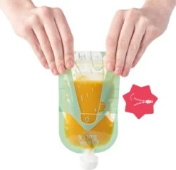 Badabulle 15 Stuks Herbruikbare Knijpzakjes B004500 -Babyproductenseries Winkel 1200x1161 2