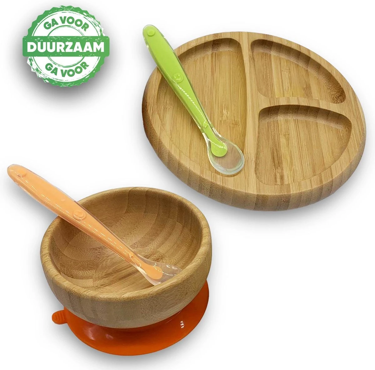 Tiny Panda - Kinderservies Bamboe - Kinder Eetset - Baby Kom - Baby Bordje - Baby Lepeltjes - Kinderbord - Baby Servies 1 Tiny Panda - Kinderservies Bamboe - Kinder Eetset - Baby Kom - Baby Bordje - Baby Lepeltjes - Kinderbord - Baby Servies