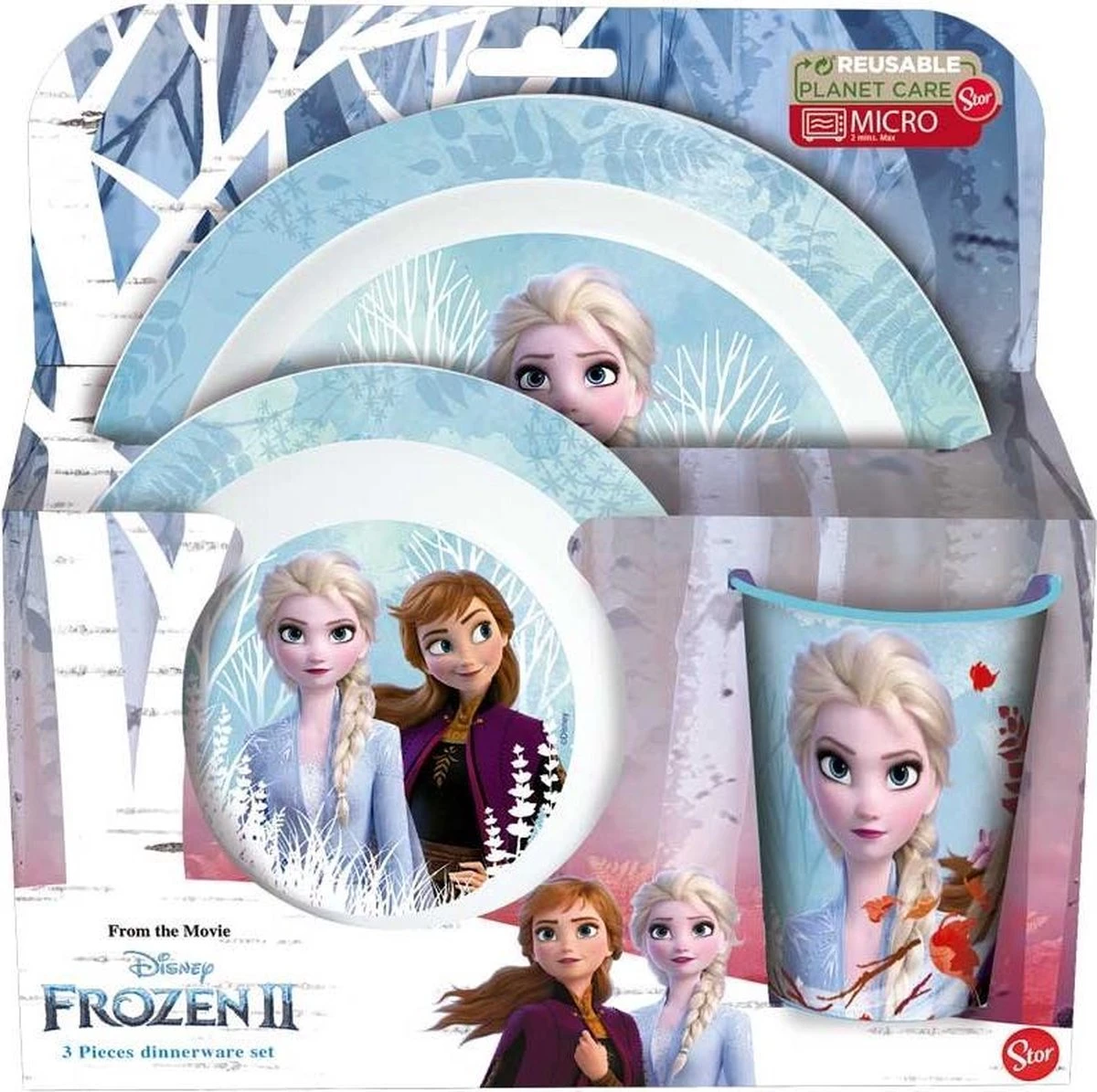 Disney Ontbijtset Frozen Ii Junior Ijsblauw 3-delig 2 Disney Ontbijtset Frozen Ii Junior Ijsblauw 3-delig - Afbeelding 2