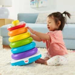 Fisher Price Fisher-Price Stapelringen - Grote Kleurenringpiramide -Babyproductenseries Winkel 1200x1197 2