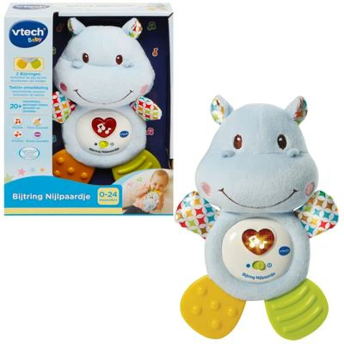 VTech Baby Bijtring Nijlpaardje - Educatief Babyspeelgoed - 0 Tot 24 Maanden 5 VTech Baby Bijtring Nijlpaardje - Educatief Babyspeelgoed - 0 Tot 24 Maanden - Afbeelding 5