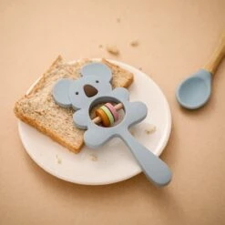 Merkloos Bijtring - Rammelaar - Babys - Speelgoed - Babyspeelgoed - Kraamcadeau - Siliconen - BPA Vrij - Blauw -Babyproductenseries Winkel 1200x1200 142