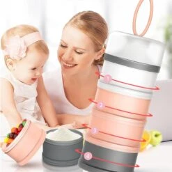 Merkloos Melkpoeder Toren - Melkpoeder Doseerdoosjes - Babyvoeding - Bewaarbakjes - Schenktuit - BPA Vrij - Meenemen En Bewaren - Dispenser - Melkpoeder - Snacks - 4 Laags - Family Favorites - Kraamcadeau - BLAUW -Babyproductenseries Winkel 1200x1200 340