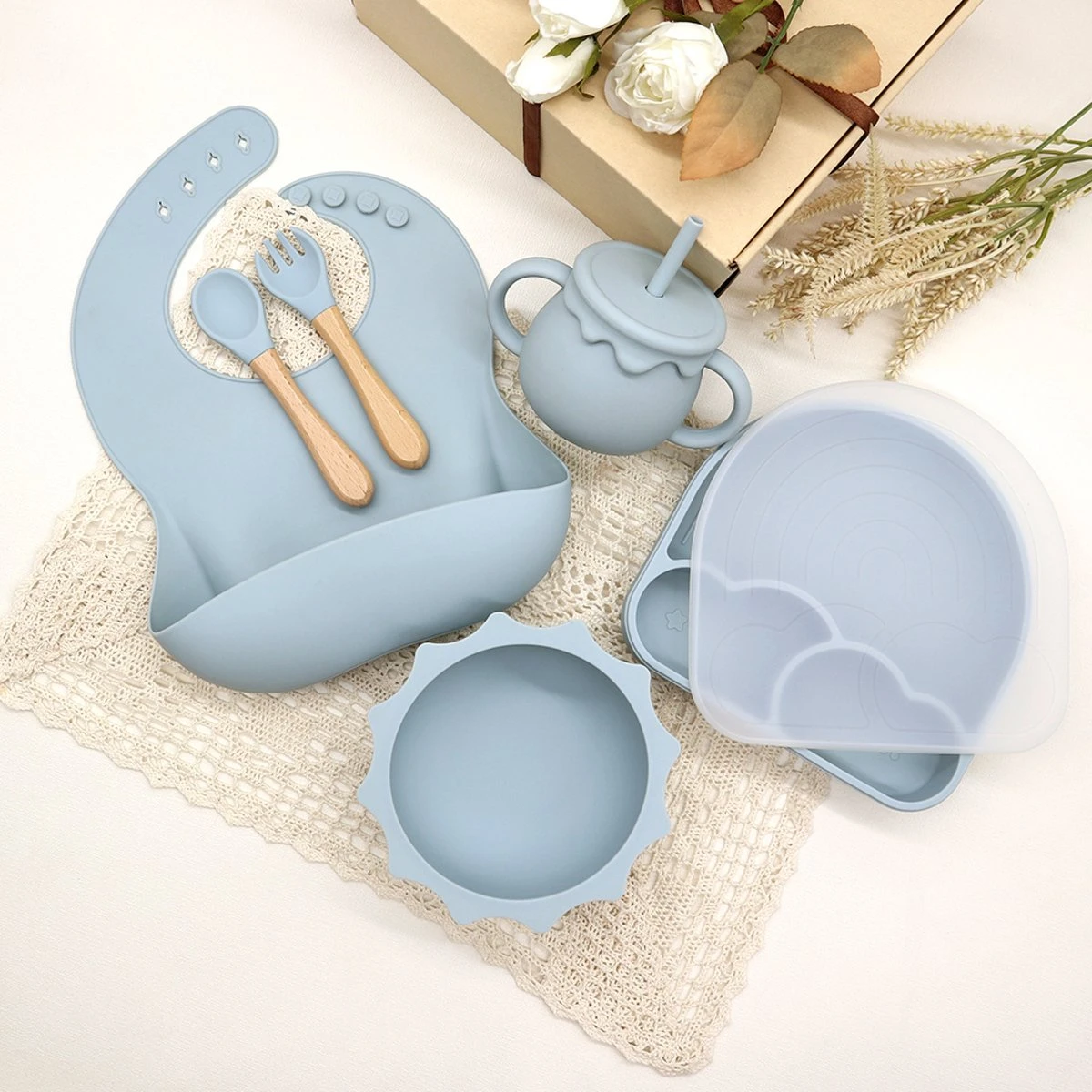 Miravo - Kinderservies Set - Baby Servies - Ontbijtset - Siliconen - Onbreekbaar Met Zuignap - Baby En Peuter - Cadeau 6 Miravo - Kinderservies Set - Baby Servies - Ontbijtset - Siliconen - Onbreekbaar Met Zuignap - Baby En Peuter - Cadeau - Afbeelding 6