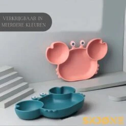 SKJØNE - Babyservies - Kinderservies - Krab - Roze - Siliconen Met Zuignap - BPA Free - Babybord - Kinderbord - Babybestek - Kinderbestek 15 SKJØNE - Babyservies - Kinderservies - Krab - Roze - Siliconen Met Zuignap - BPA Free - Babybord - Kinderbord - Babybestek - Kinderbestek -Babyproductenseries Winkel 1200x1200 473