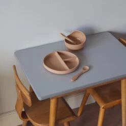 Kids Cultures | Kinderservies | Kinderbord En Kom Met Zuignap | Baby Servies | Beige -Babyproductenseries Winkel 1200x1200 493