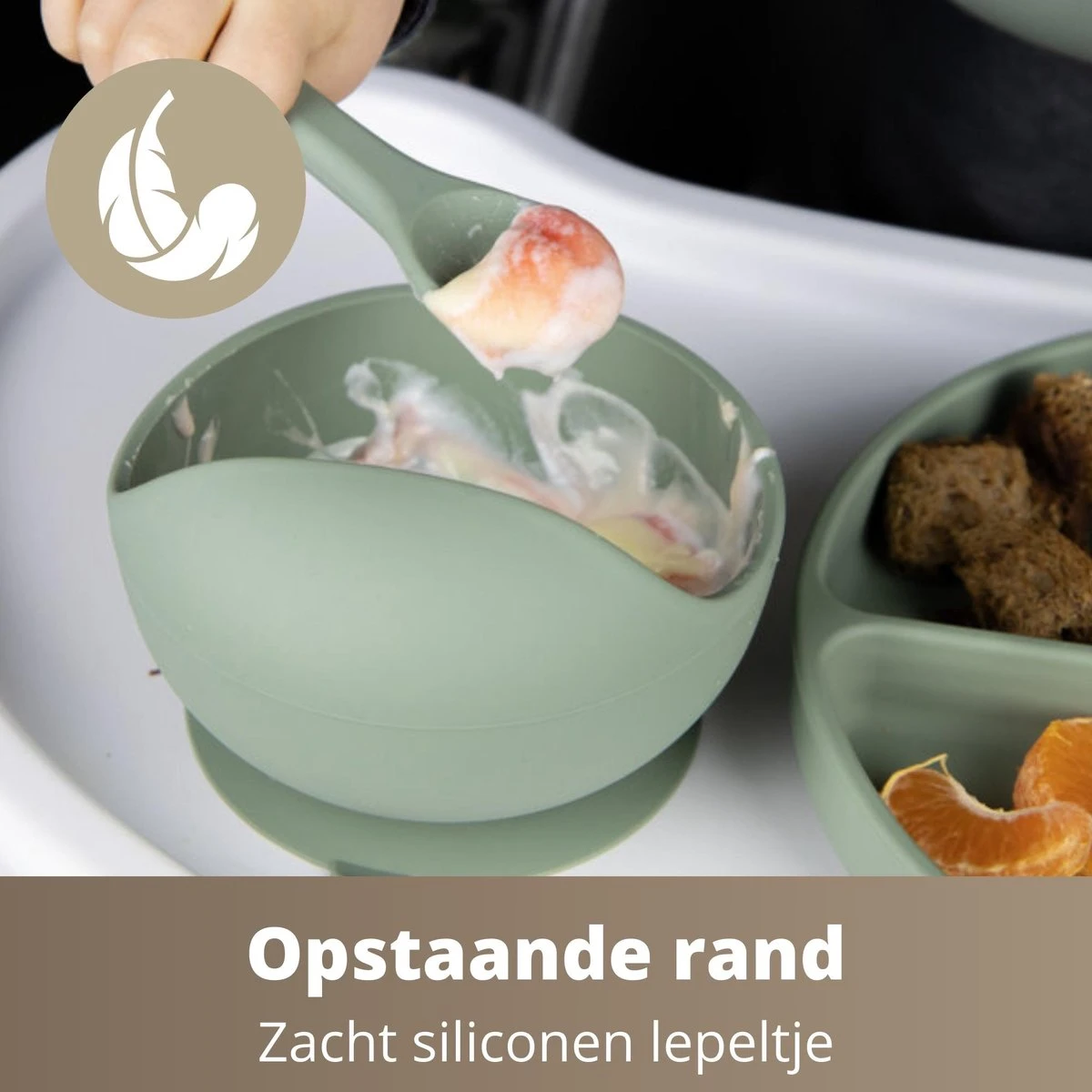 Ik Ben Zo Mooi 7-delige Siliconen Kinderservies Set Met Bord En Kom Met Zuignap - Doeskin Zand 10 Ik Ben Zo Mooi 7-delige Siliconen Kinderservies Set Met Bord En Kom Met Zuignap - Doeskin Zand - Afbeelding 10