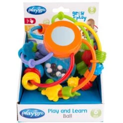 Playgro Speel En Leerbal - Grijp- En Bijtspeelgoed - Klikklak Geluiden - Spiegeltje - Kralen - Cilinder Met Rattelende Ballen -Babyproductenseries Winkel 1200x1200 72