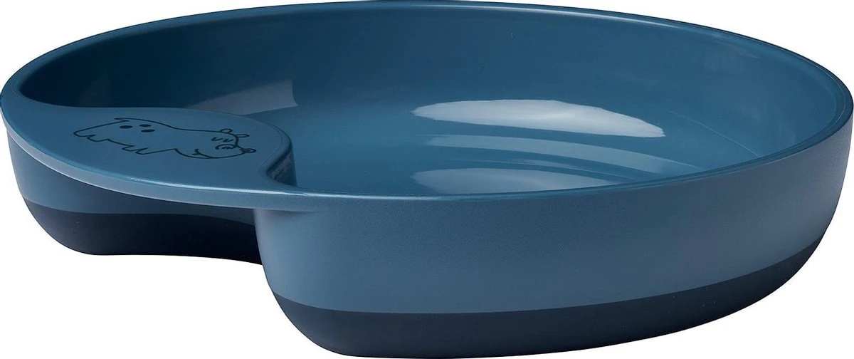 Mepal Mio – Oefenbord – Mag In De Magnetron – Deep Blue – Anti-slip Bodem – Kinderbord – Kinderservies 2 Mepal Mio – Oefenbord – Mag In De Magnetron – Deep Blue – Anti-slip Bodem – Kinderbord – Kinderservies - Afbeelding 2