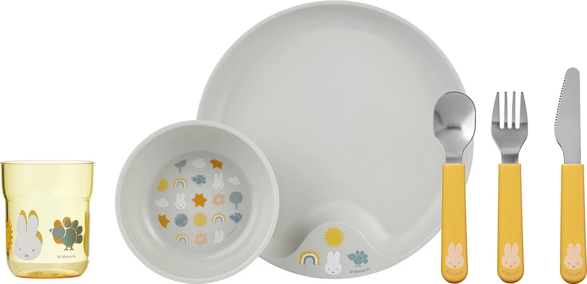 Mepal Mio – Kinderservies Set 6-delig – Bestaat Uit Een Bord, Schaaltje, Glas En Bestek – Nijntje Explore - Licht In Gewicht – Kan Tegen Een Stootje 1 Mepal Mio – Kinderservies Set 6-delig – Bestaat Uit Een Bord, Schaaltje, Glas En Bestek – Nijntje Explore - Licht In Gewicht – Kan Tegen Een Stootje
