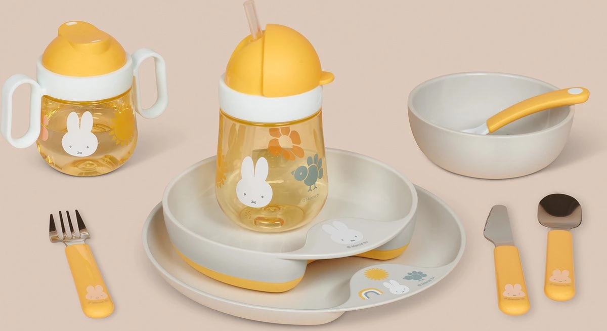 Mepal Mio – Kinderservies Set 6-delig – Bestaat Uit Een Bord, Schaaltje, Glas En Bestek – Nijntje Explore - Licht In Gewicht – Kan Tegen Een Stootje 3 Mepal Mio – Kinderservies Set 6-delig – Bestaat Uit Een Bord, Schaaltje, Glas En Bestek – Nijntje Explore - Licht In Gewicht – Kan Tegen Een Stootje - Afbeelding 3