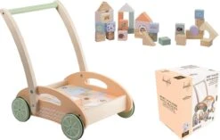 Jouéco® - The Wildies Family Loopauto Met Blokken -Babyproductenseries Winkel 1200x763