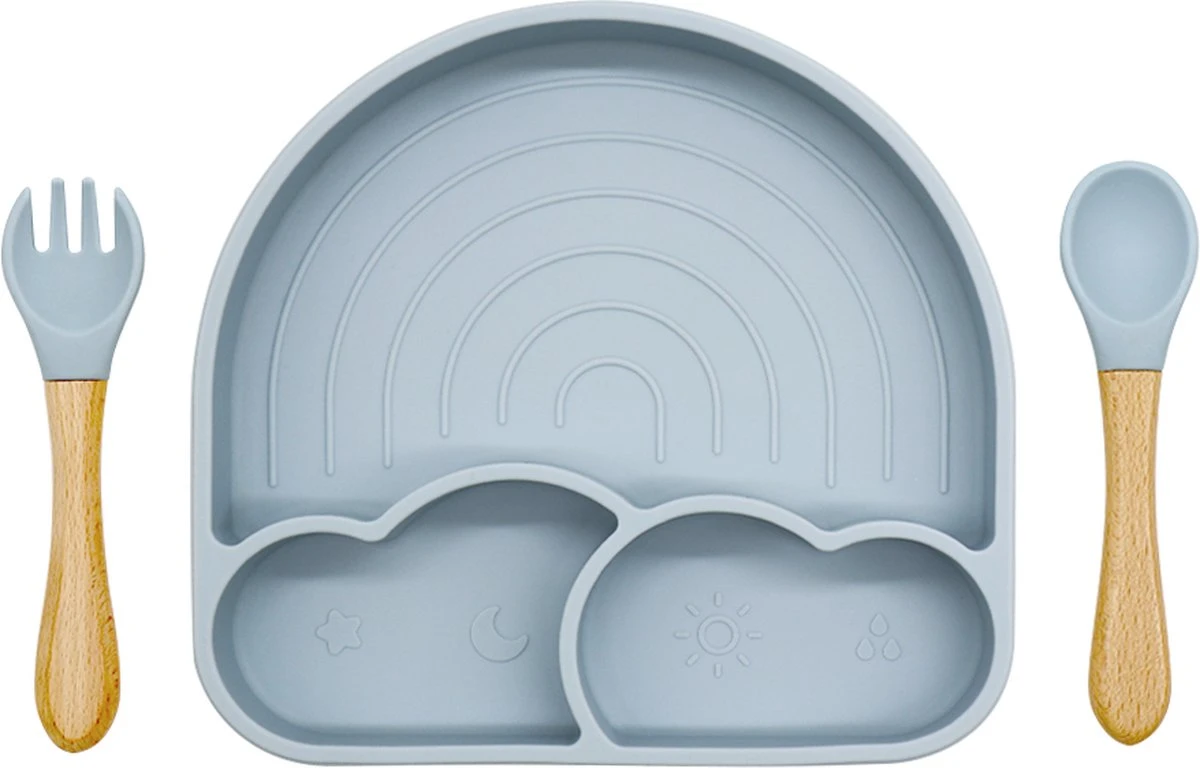 Miravo - Kinderservies Set - Baby Servies - Ontbijtset - Siliconen - Onbreekbaar Met Zuignap - Baby En Peuter - Cadeau 8 Miravo - Kinderservies Set - Baby Servies - Ontbijtset - Siliconen - Onbreekbaar Met Zuignap - Baby En Peuter - Cadeau - Afbeelding 8