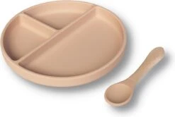 Kids Cultures | Kinderservies | Kinderbord En Kom Met Zuignap | Baby Servies | Beige -Babyproductenseries Winkel 1200x805 3