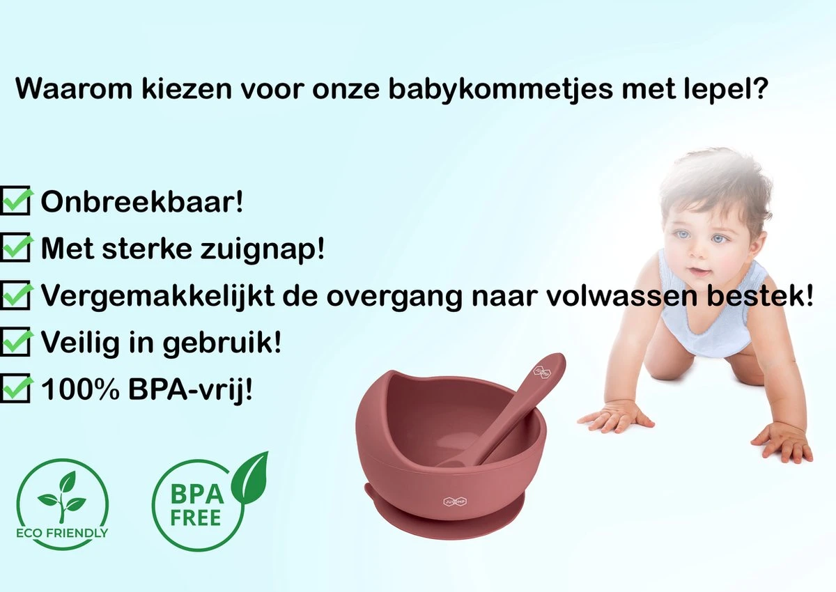 JU&MP Kommetje Met Lepel - Baby - Kinderservies - Zuignap - Onbreekbaar - Roze 2 JU&MP Kommetje Met Lepel - Baby - Kinderservies - Zuignap - Onbreekbaar - Roze - Afbeelding 2