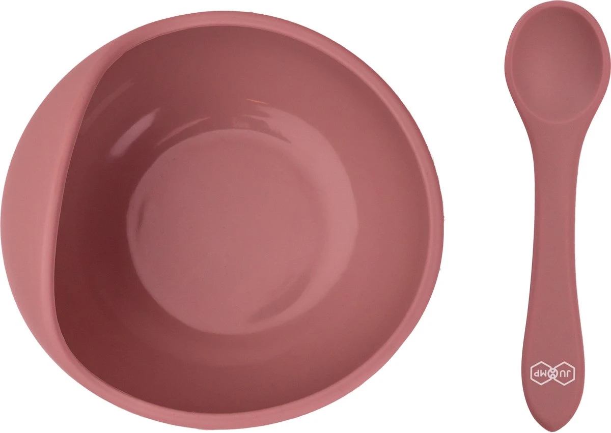 JU&MP Kommetje Met Lepel - Baby - Kinderservies - Zuignap - Onbreekbaar - Roze 5 JU&MP Kommetje Met Lepel - Baby - Kinderservies - Zuignap - Onbreekbaar - Roze - Afbeelding 5