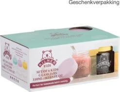 Kilner - Set Van 6 Voorraadpotten Voor Babyvoeding - Glas - Silicone Deksels - 6 X 110 Ml -Babyproductenseries Winkel 1200x919 1