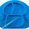 Timilon Kinderbord - Baby Servies - Met Zuignappen - Met Lepeltje - Blauw