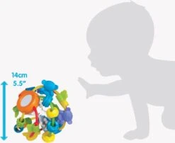 Playgro Speel En Leerbal - Grijp- En Bijtspeelgoed - Klikklak Geluiden - Spiegeltje - Kralen - Cilinder Met Rattelende Ballen -Babyproductenseries Winkel 1200x983