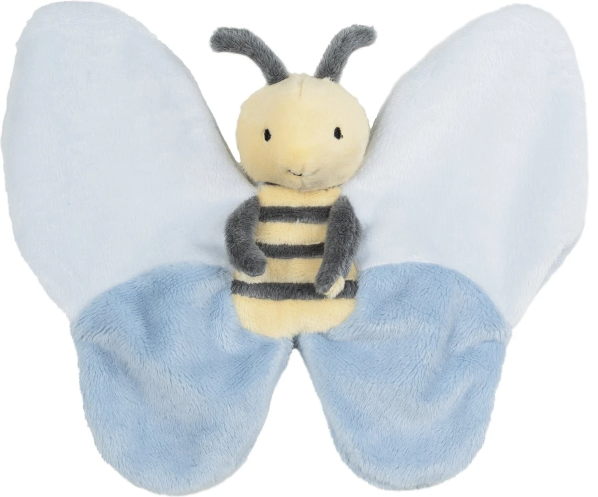 Happy Horse Bij Benja Knuffeldoekje - Blauw/Geel - Baby Cadeau 1 Happy Horse Bij Benja Knuffeldoekje - Blauw/Geel - Baby Cadeau