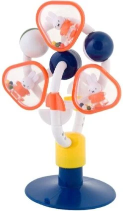 Nijntje Molen Rammelaar - Rammelaars - Sterk Kunststof - Zuignap Voor Gladde Oppevlakken - Vanaf 6 Maanden