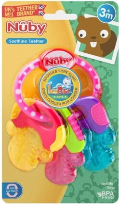 Nûby - IcyBite Koelbijtsleutels - Roze - 3m+ -Babyproductenseries Winkel 704x1200 2