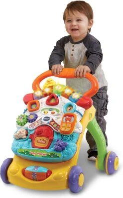 VTech 2 In 1 Baby Walker - Educatief Babyspeelgoed - Loopwagen Met Licht -Babyproductenseries Winkel 745x1200