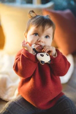 Lanco Rubberen Bijtring - Kori De Panda - Zwart - Wit -Babyproductenseries Winkel 800x1200 14