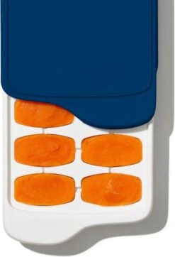 OXO Tot Babyvoeding Diepvriesbakjes - Babyvoeding Bewaarbakjes - Diepvriesbakjes Met Deksel - 14x22 Ml- Navy -Babyproductenseries Winkel 818x1200