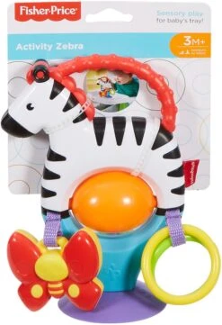 Fisher Price - Activity Zebra - Rammelaar - Speeltje En Bijtring - Grijpspeelgoed -Babyproductenseries Winkel 821x1200