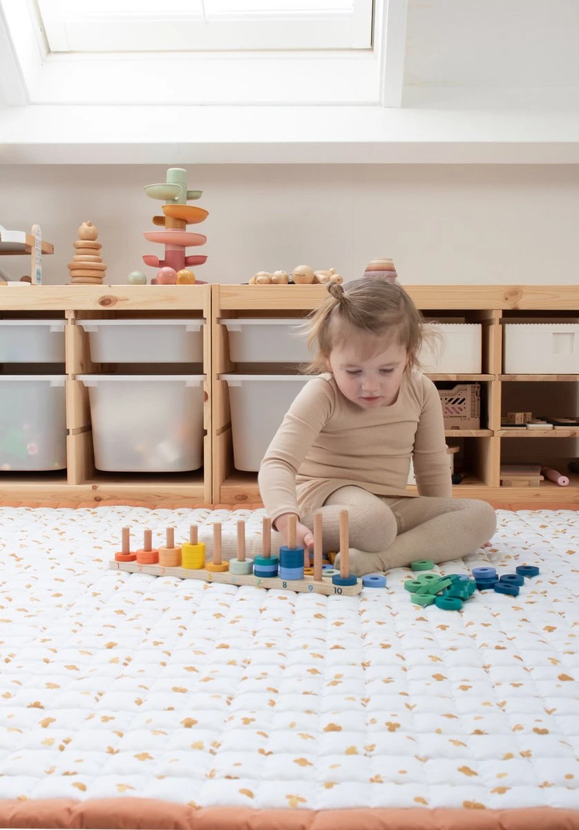 Love By Lily - Groot Speelkleed - Sunny Clovers - City Size - 150x120cm 2 Love By Lily - Groot Speelkleed - Sunny Clovers - City Size - 150x120cm - Afbeelding 2