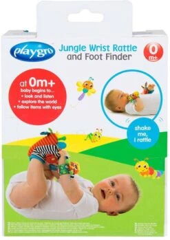 Playgro Pols- En Voetrammelaarset Zebra & Giraf - Set Van 4 Stuks, 2 Polsbandjes En 2 Rammelsokjes -Babyproductenseries Winkel 849x1200