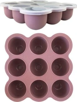 Maepa Bewaarbakjes Babyvoeding - Baby Hapjes - Diepvriesbakje - 9 Porties Babyvoeding - Moedermelk Bewaarbakje - Invriezen Babyvoeding